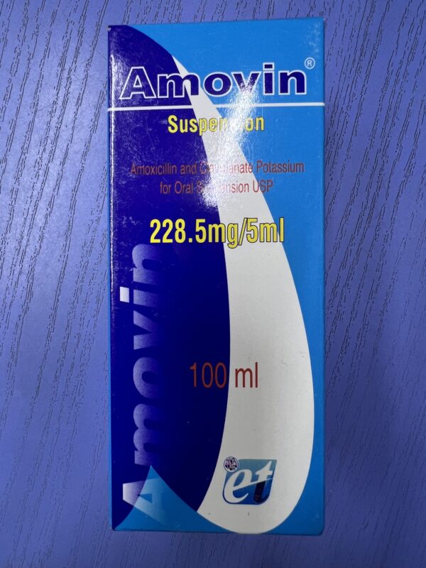 AMOVIN SUSPENSION (Amoxicillin clavulanate potassium)