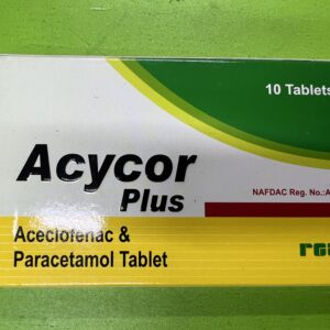 ACECLOFENAC/PARACETAMOL 100/500MG