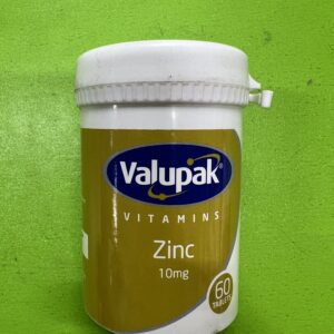 ZINC 10MG  (VALUPACK) BY 60TAB