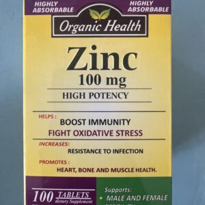 ZINC 100MG  (ORGANIC HEALTH) PER SACHET