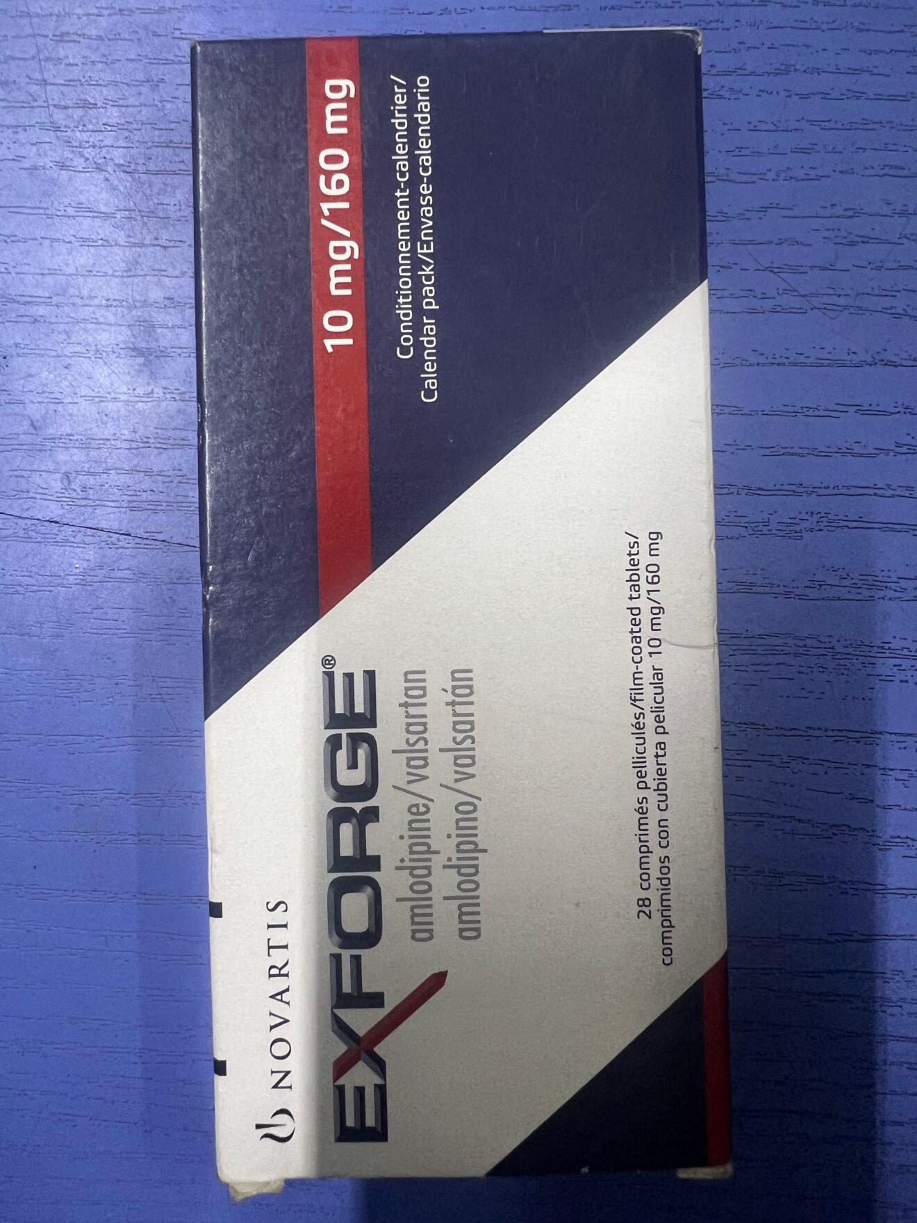 AMLODIPINE/VALSARTAN 10/160MG (EXFORGE 10/160MG)PER SACHET - Walls