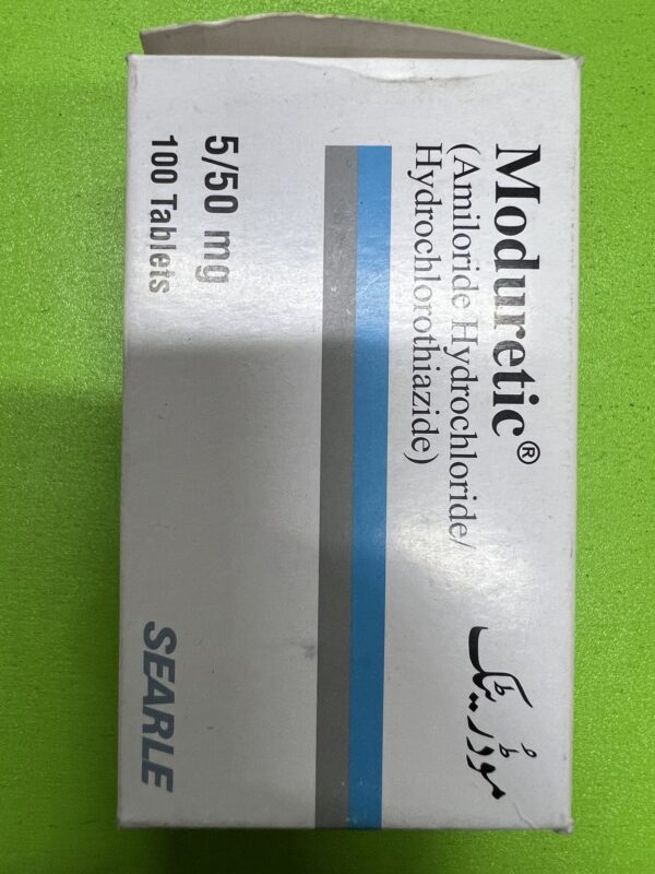 AMILORIDE/HYDROCHLOROTHIAZIDE 5/50MG (MODURETIC)PER SACHET